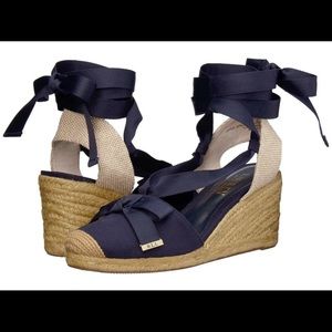 Used few times,  Ralph lauren hollie espadrille wedge sandal.